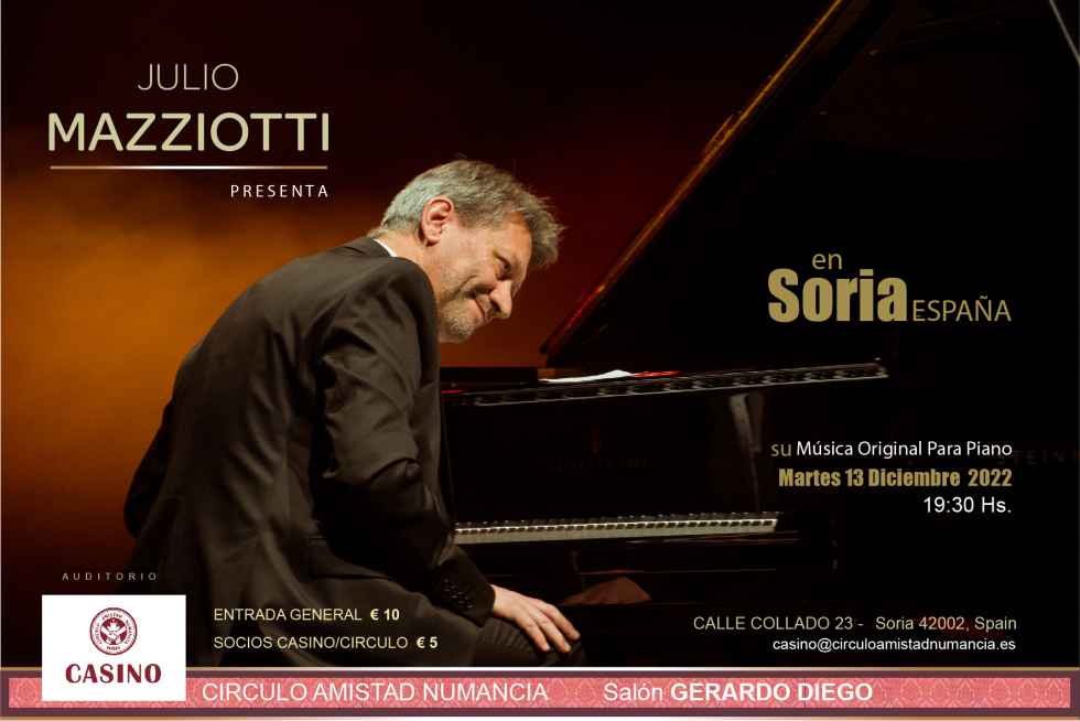 Concierto del pianista argentino Julio Mazziotti