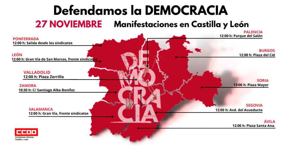 El PSOE anima a defender la democracía