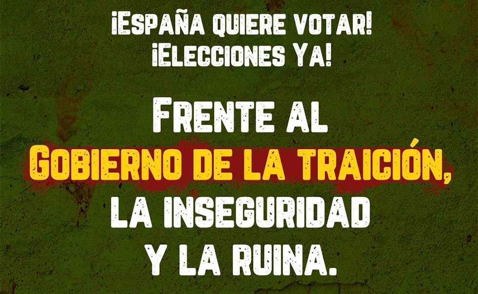 Vox convoca concentración contra Gobierno Vox convoca concentración contra Gobierno