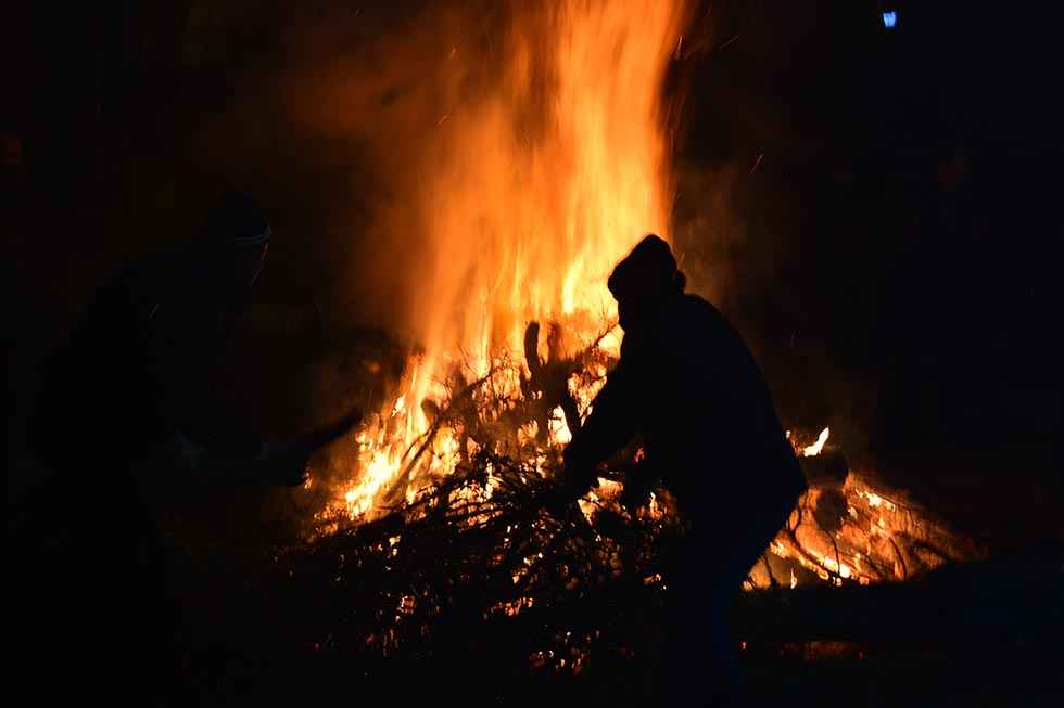 Golmayo: luminaria por Santa Bárbara - fotos