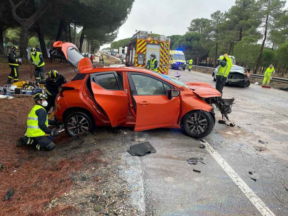 Accidente mortal en N-122 en Traspinedo Accidente mortal en N-122 en Traspinedo