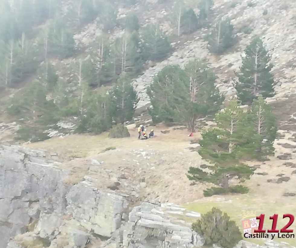 Auxiliada en Urbión una mujer accidentada Auxiliada en Urbión una mujer accidentada