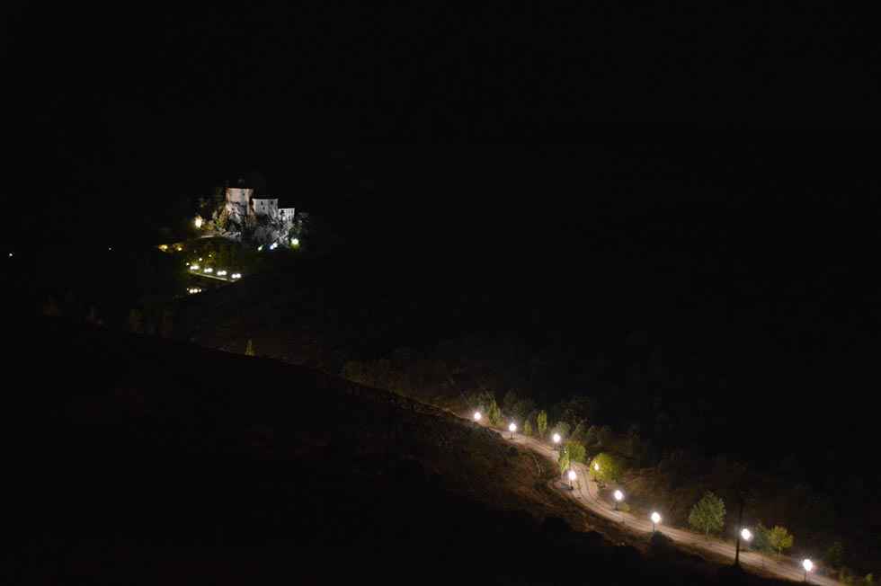 Soria nocturna, desde el castillo - fotos
