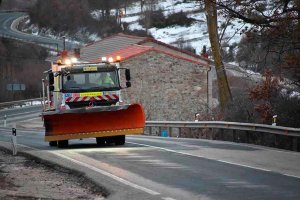 La N-111, con nivel rojo por nieve