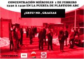 Trabajadores de Plásticos ABC protestan por ampliación ERTE