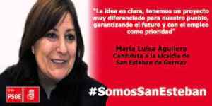 Maria Luisa Aguilera, alcaldable socialista en San Esteban