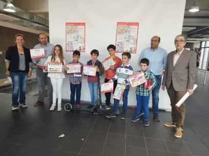 Ganadores del concurso de dibujo sobre el comercio