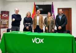 Los cinco primeros componentes de candidatura de Vox