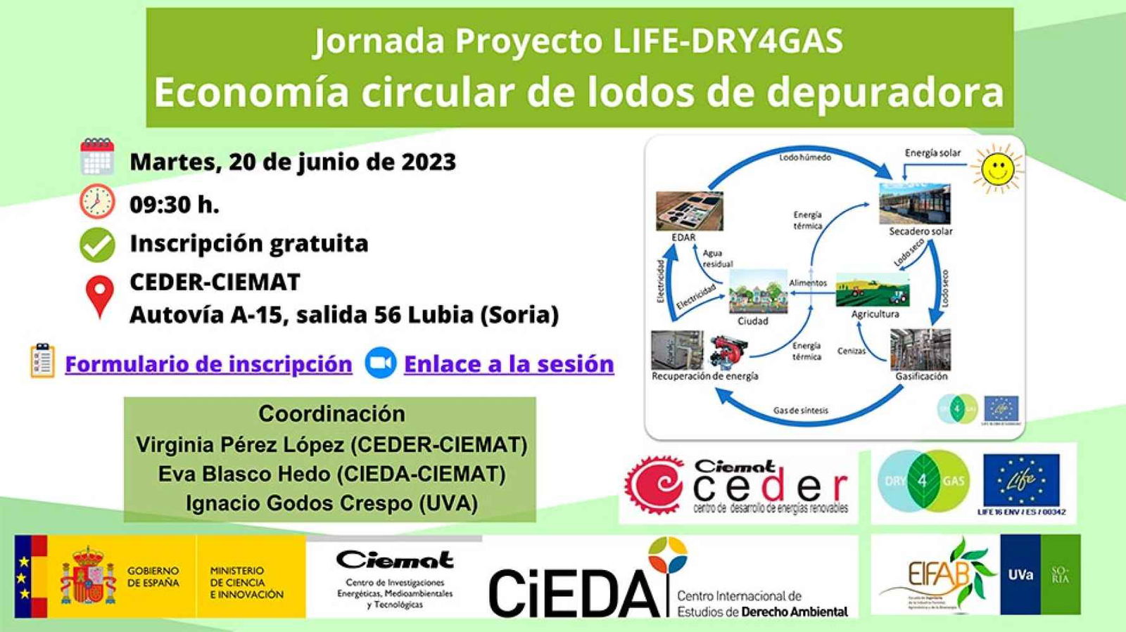 Jornada sobre aportación de lodos en economía circular Jornada sobre aportación de lodos en economía circular