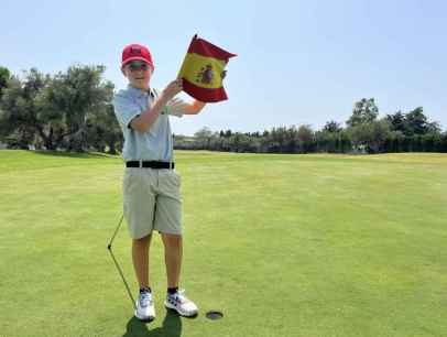 Enzo Jiménez, campeón de España benjamín en golf