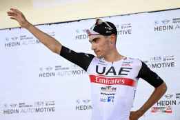 Juan Ayuso, líder del UAE Emirates, en Vuelta Ciclista a Castilla y León