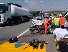 Herido grave en accidente en circunvalación de Soria