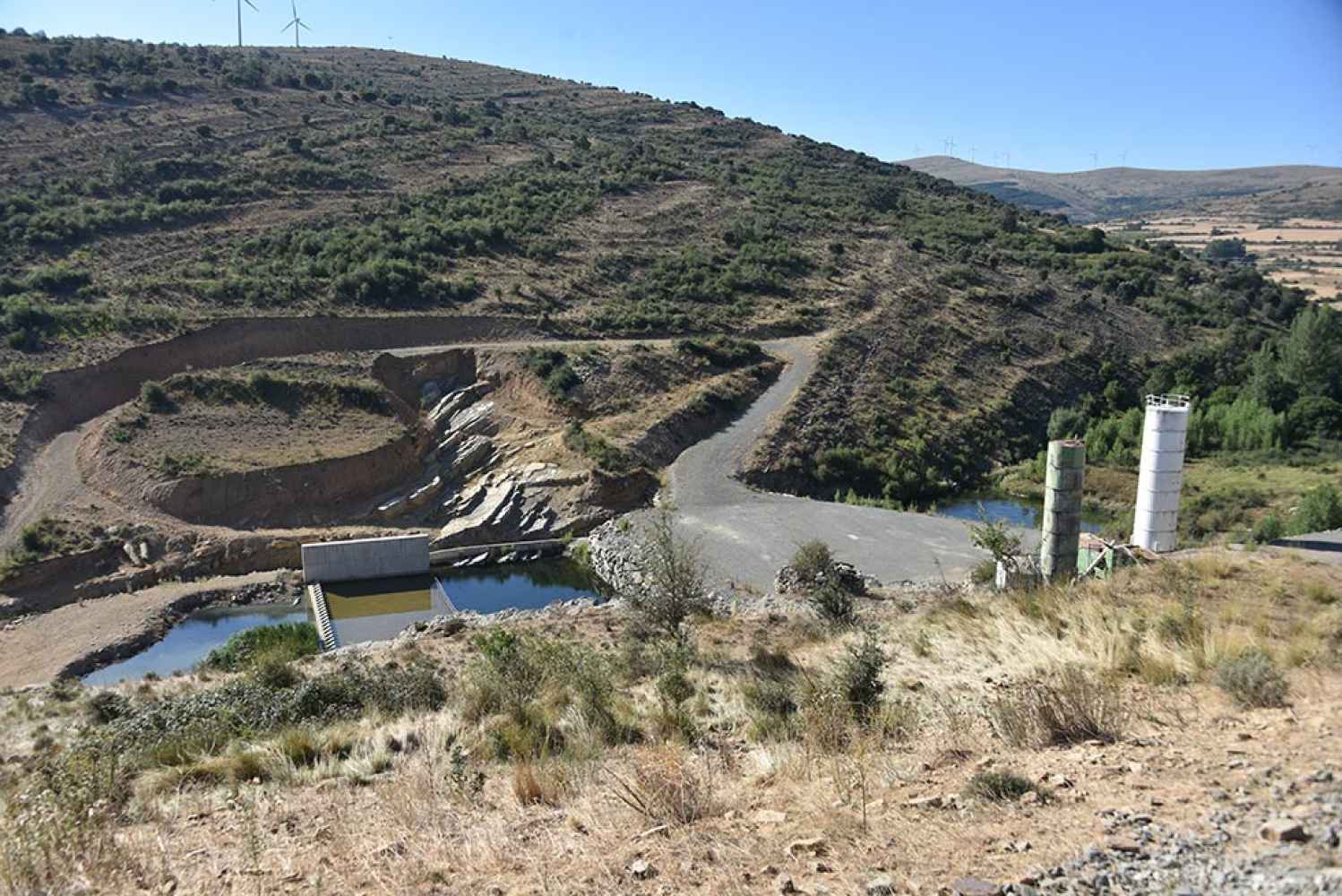 Presa del río Mayor, cuatro años parada - fotos