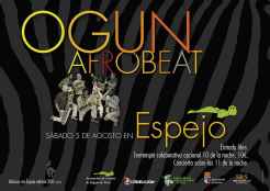 Concierto de Ogún Afrobeat, en Espejo de Tera