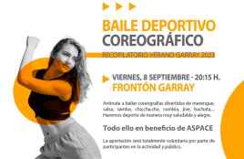 Baile deportivo en Garray a favor de ASPACE Soria