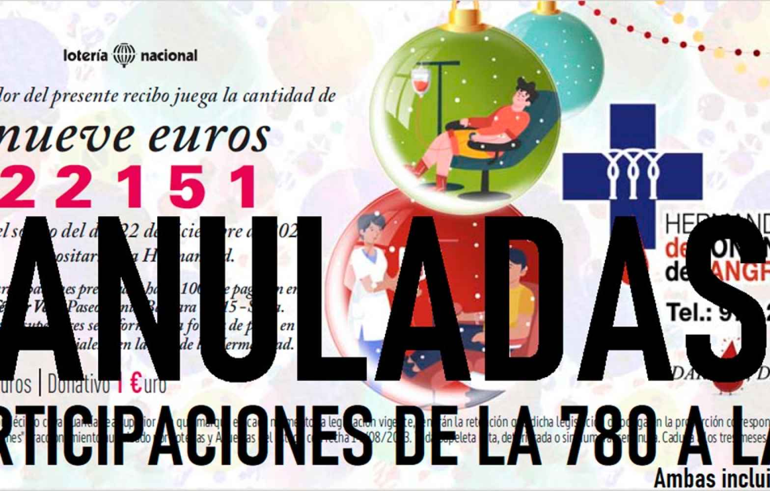 Anuladas participaciones de sorteo de Navidad