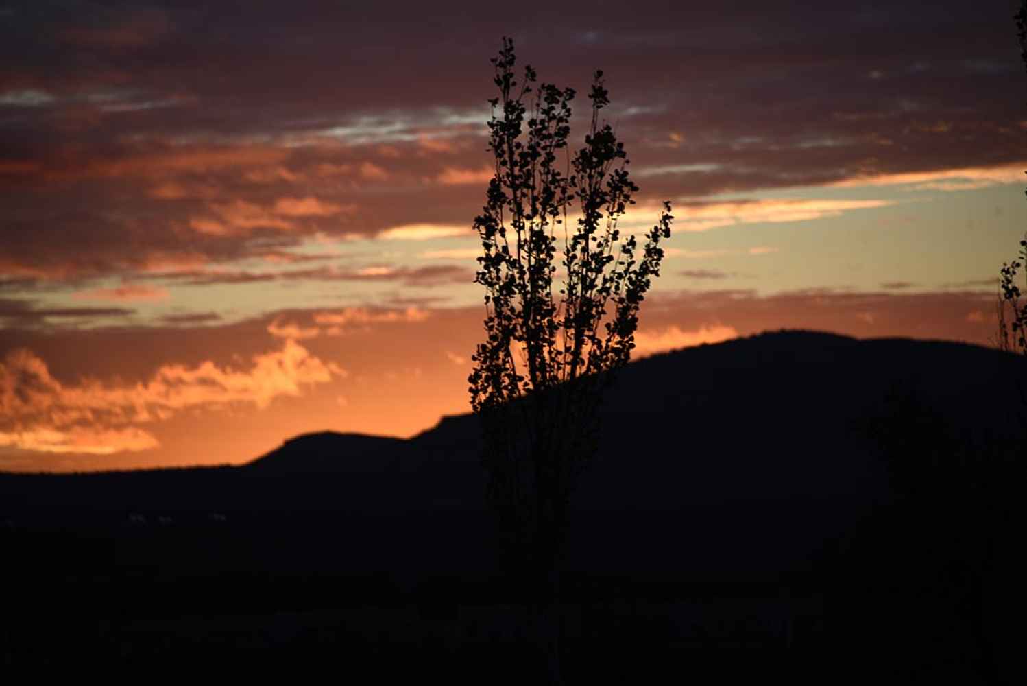 Ocaso otoñal en Garray - fotos