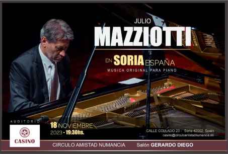 El pianista Julio Mazziotti regresa a Soria