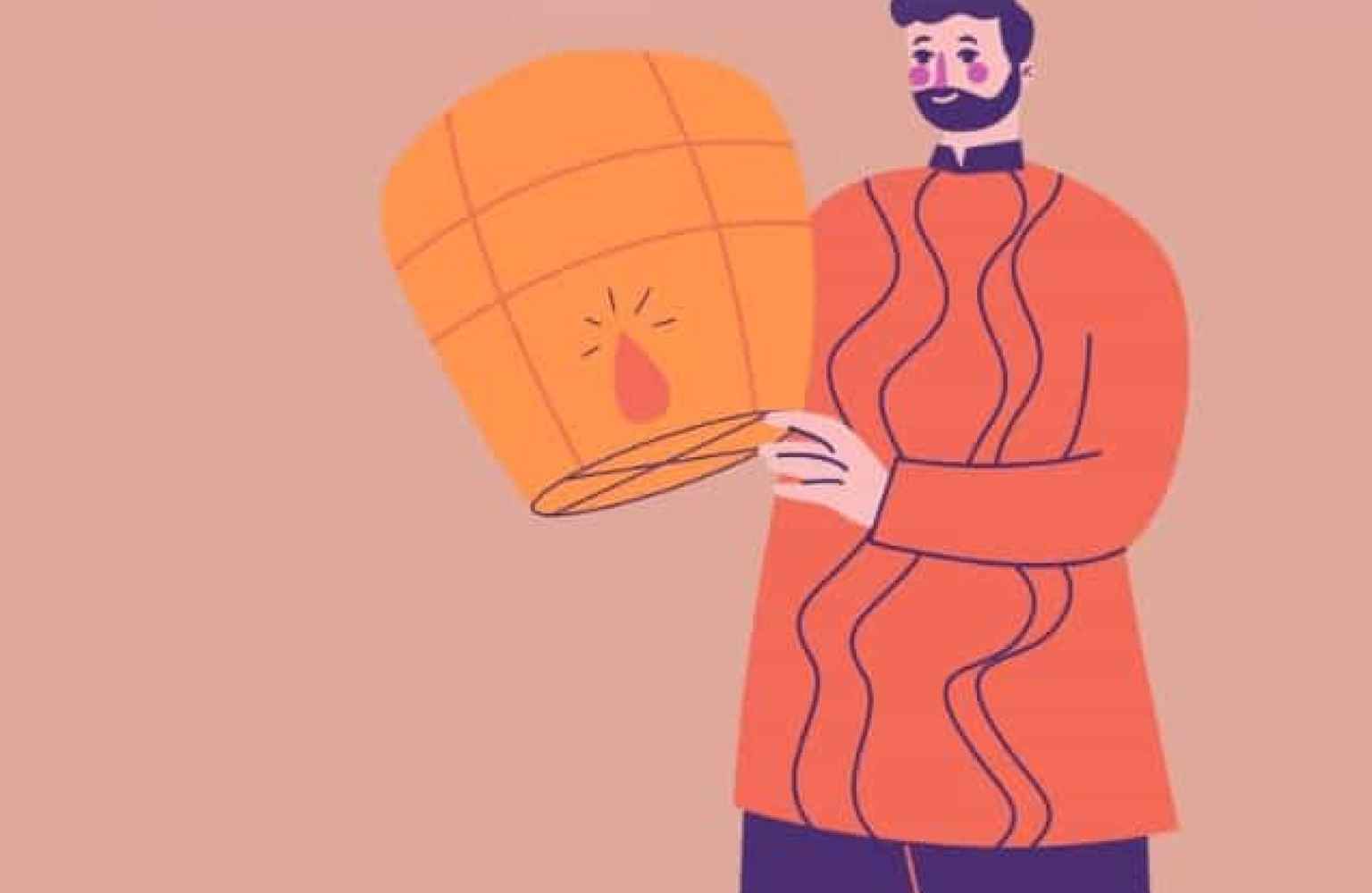 Navaleno lanza farolillos por Navidad