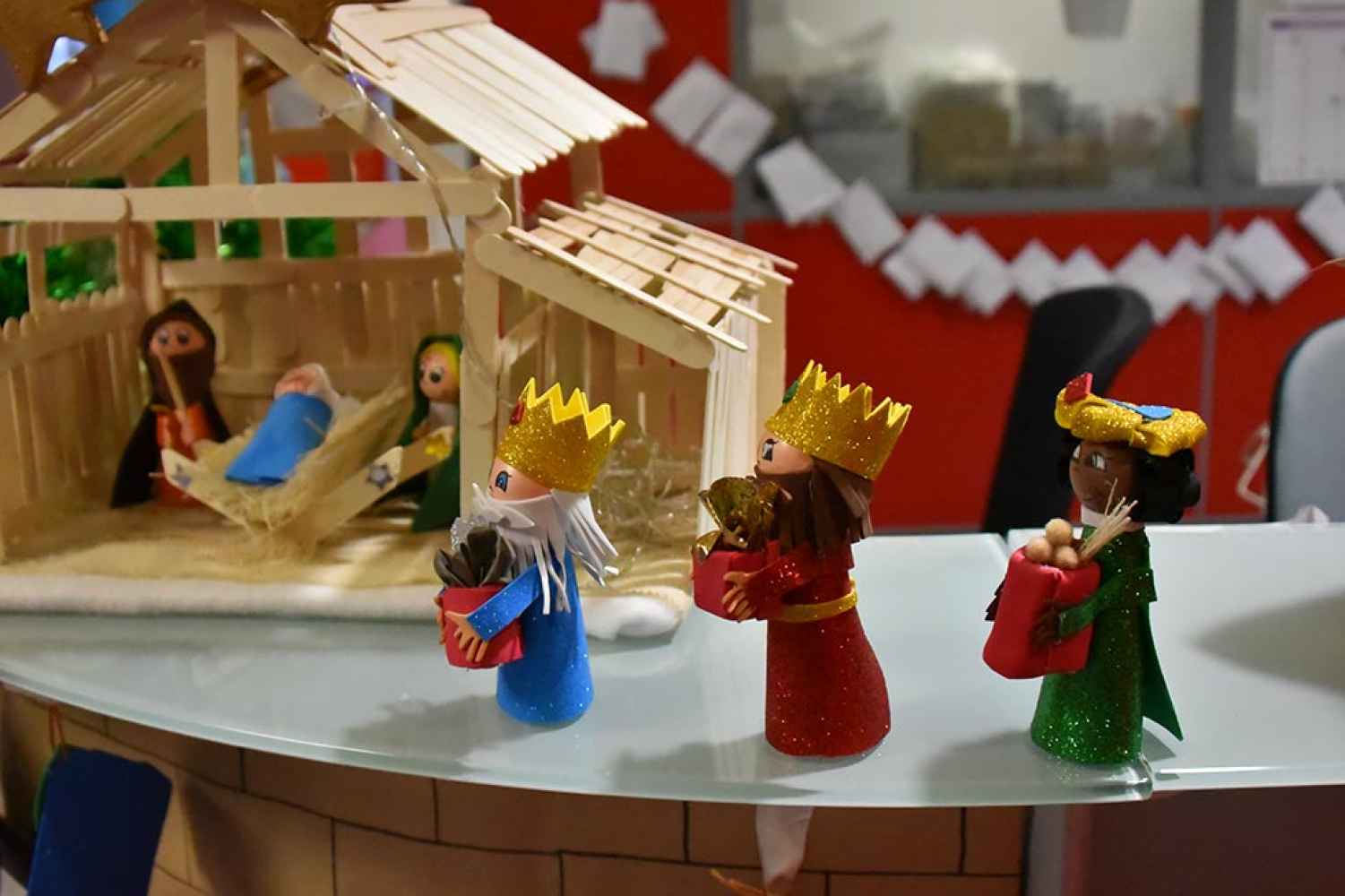 Adornos navideños en hospital Santa Bárbara - fotos 