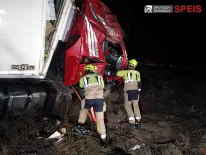 Fallece camionero de Soria en accidente en Fraga