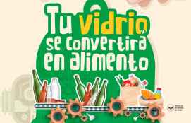 Campaña solidaria para convertir el vidrio en alimento