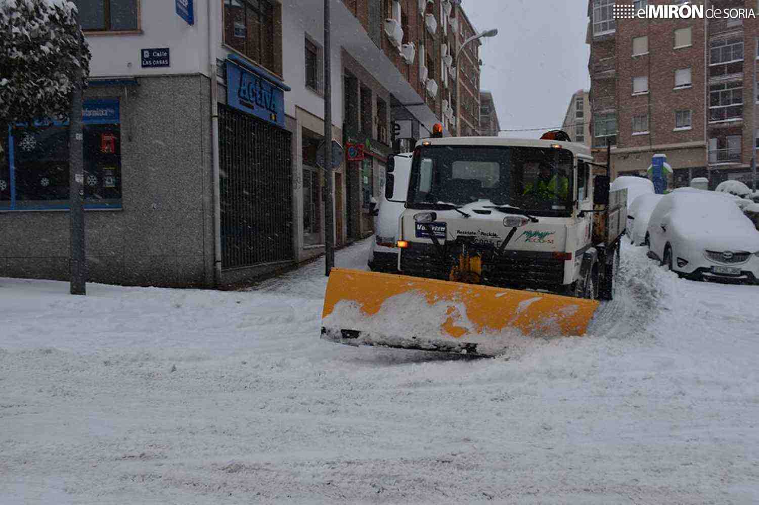 AEMET y Protección Civil avisa de nevadas este viernes en Soria