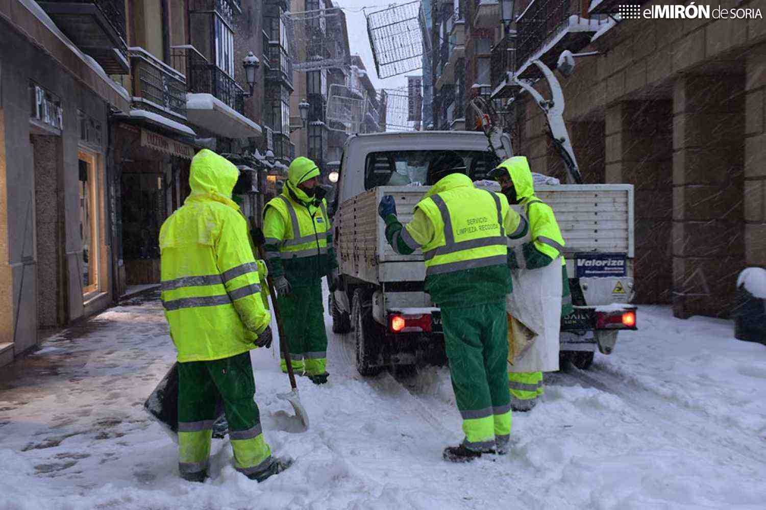 El Ayuntamiento de Soria activa operativo del plan de nieve