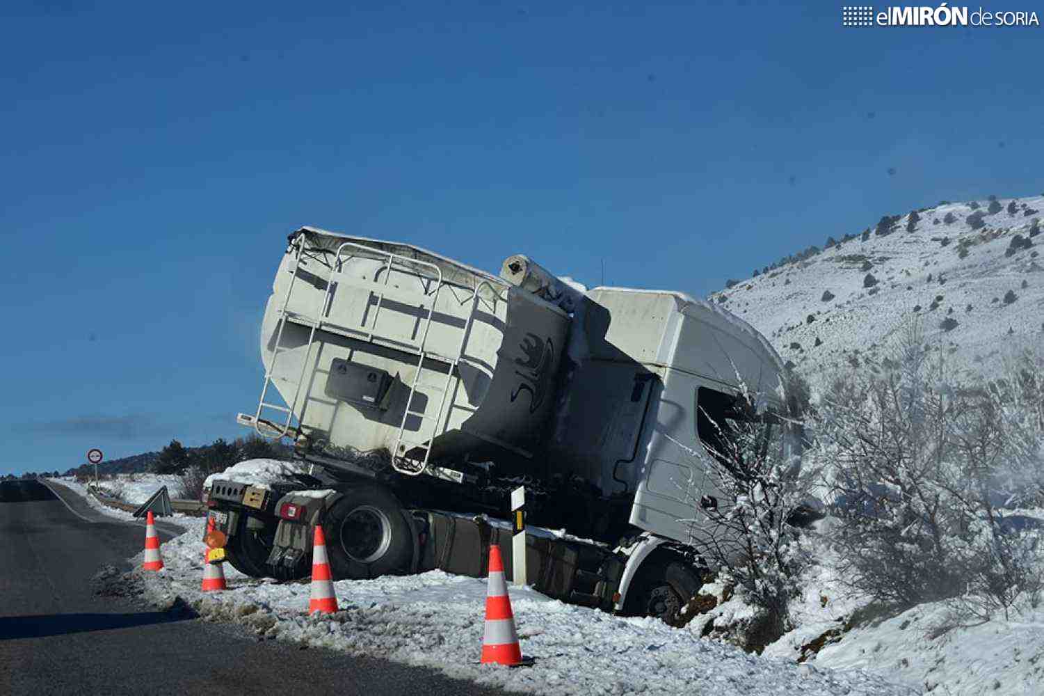 La DGT establece restricciones temporales a camiones en varios ejes de Soria por riesgo de nieve