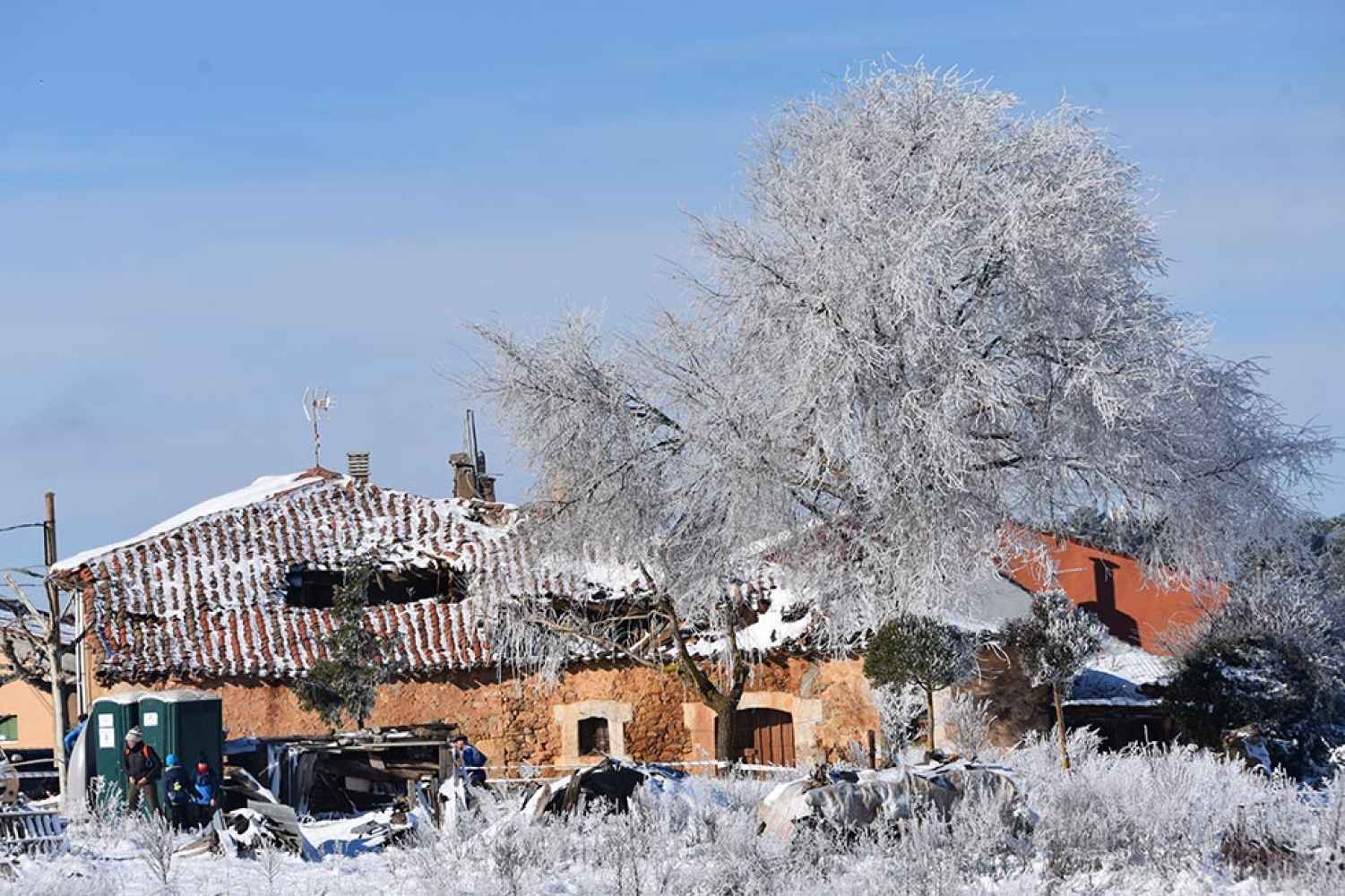 Paisajes nevados desde Los Llamosos - fotos