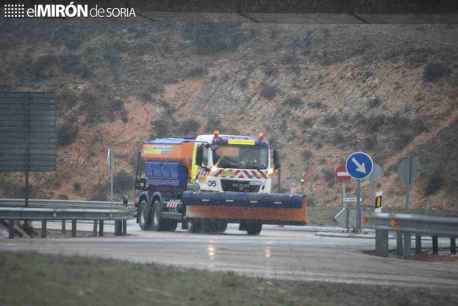 Cuatro carreteras nacionales de Soria, afectadas por nieve
