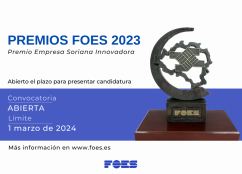 FOES convoca su Premio Empresa Soriana Innovadora 2023