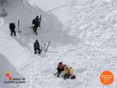Rescatada esquiadora herida en la Laguna Negra