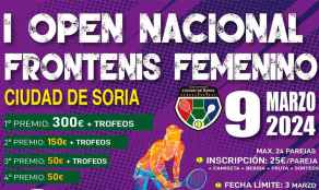 Soria organiza su primer Open Nacional de Frontenis femenino