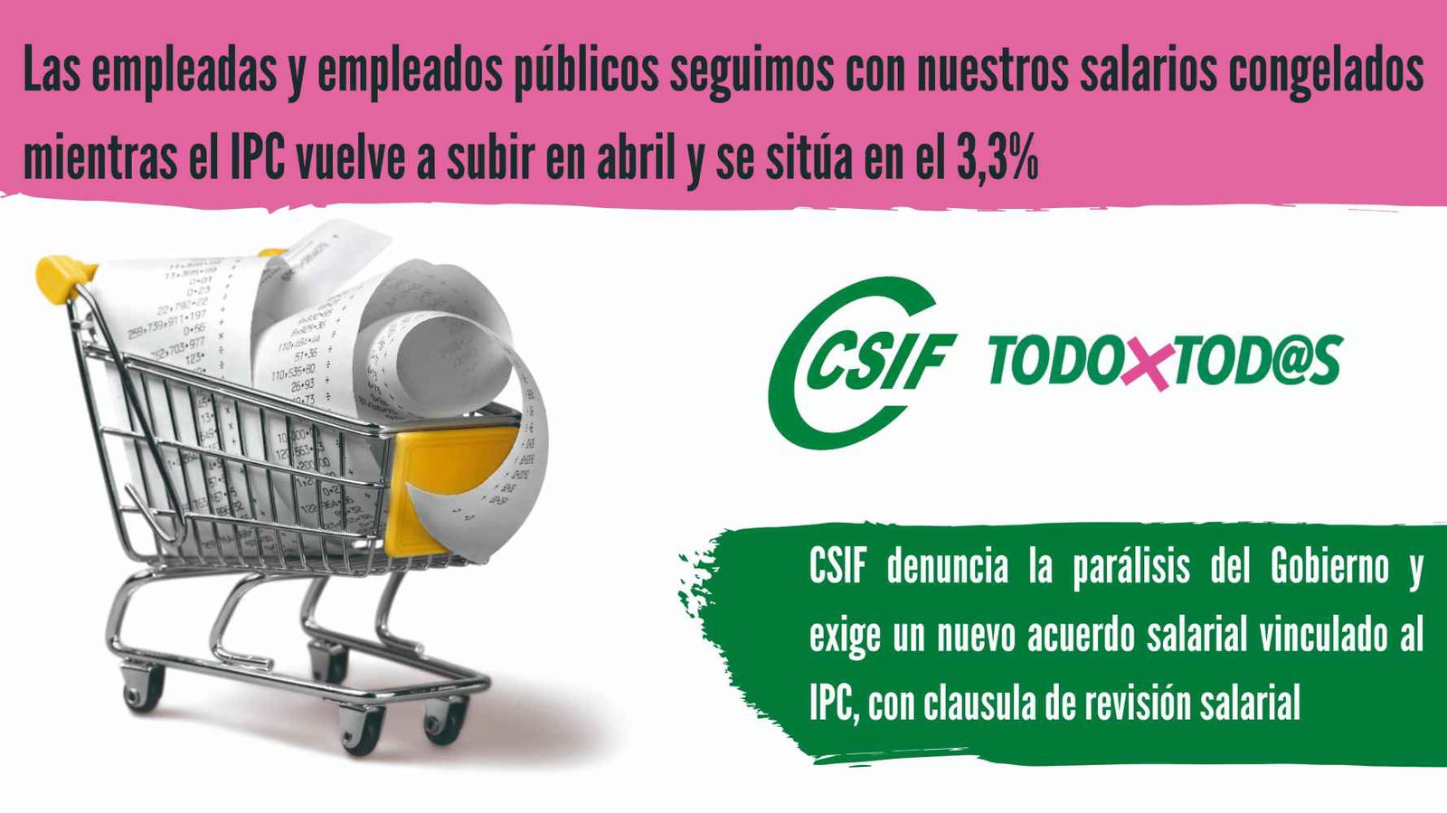 CSIF celebra con preocupación el 1º de Mayo CSIF celebra con preocupación el 1º de Mayo
