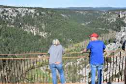 El mirador de la Galiana domina el Cañón del Río Lobos