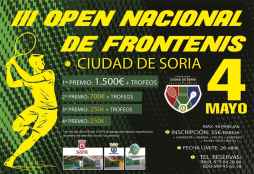 Cuarenta y dos parejas en III Open Nacional de Frontenis de Soria
