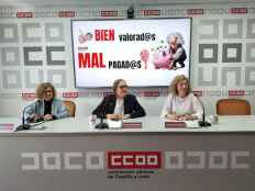 CC.OO. muestra castigo que sufre profesorado en salarios en Castilla y León