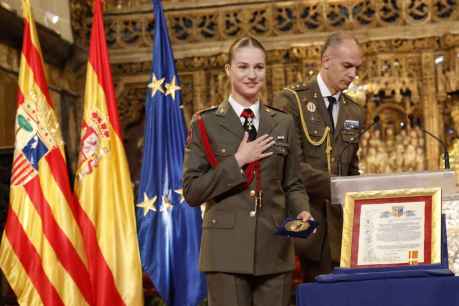 La Princesa Leonor, de maniobras en pinares de Navaleno