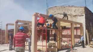 Trabajo solidario para construir el coliving de Sarnago