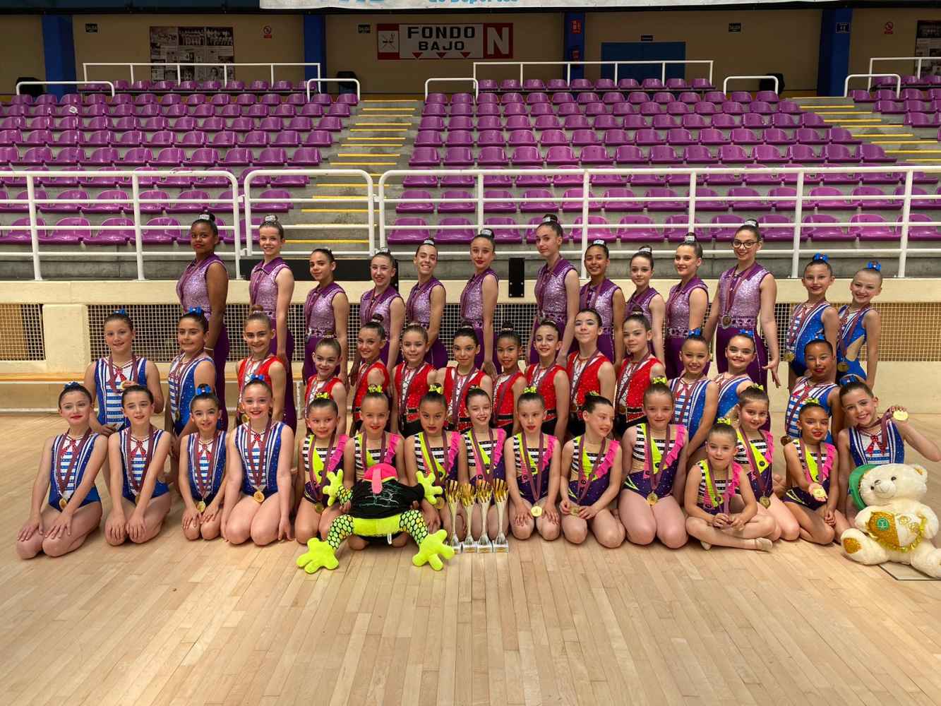 Diez podium de Gimnasia Duero en Campeonato autonómico de gimnasía rítmica