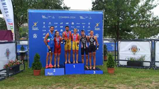 Muñoz y Viñuela, oro en el Europeo de triatlón cross de Coimbra