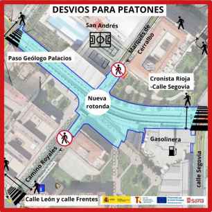 Cambios en tráfico y movilidad por obras en túnel de Eduardo Saavedra de Soria