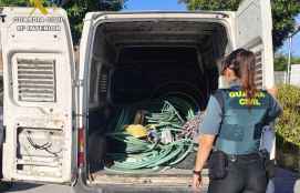 Detenidos en Guadalajara con tonelada de cable de cobre robada en Soria