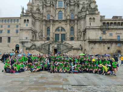 Los jóvenes peregrinos sorianos llegan a Santiago de Compostela