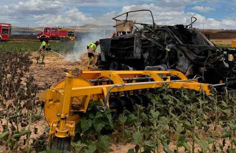 El incendio de empacadora calcina ocho hectáreas de pastos en Ledesma