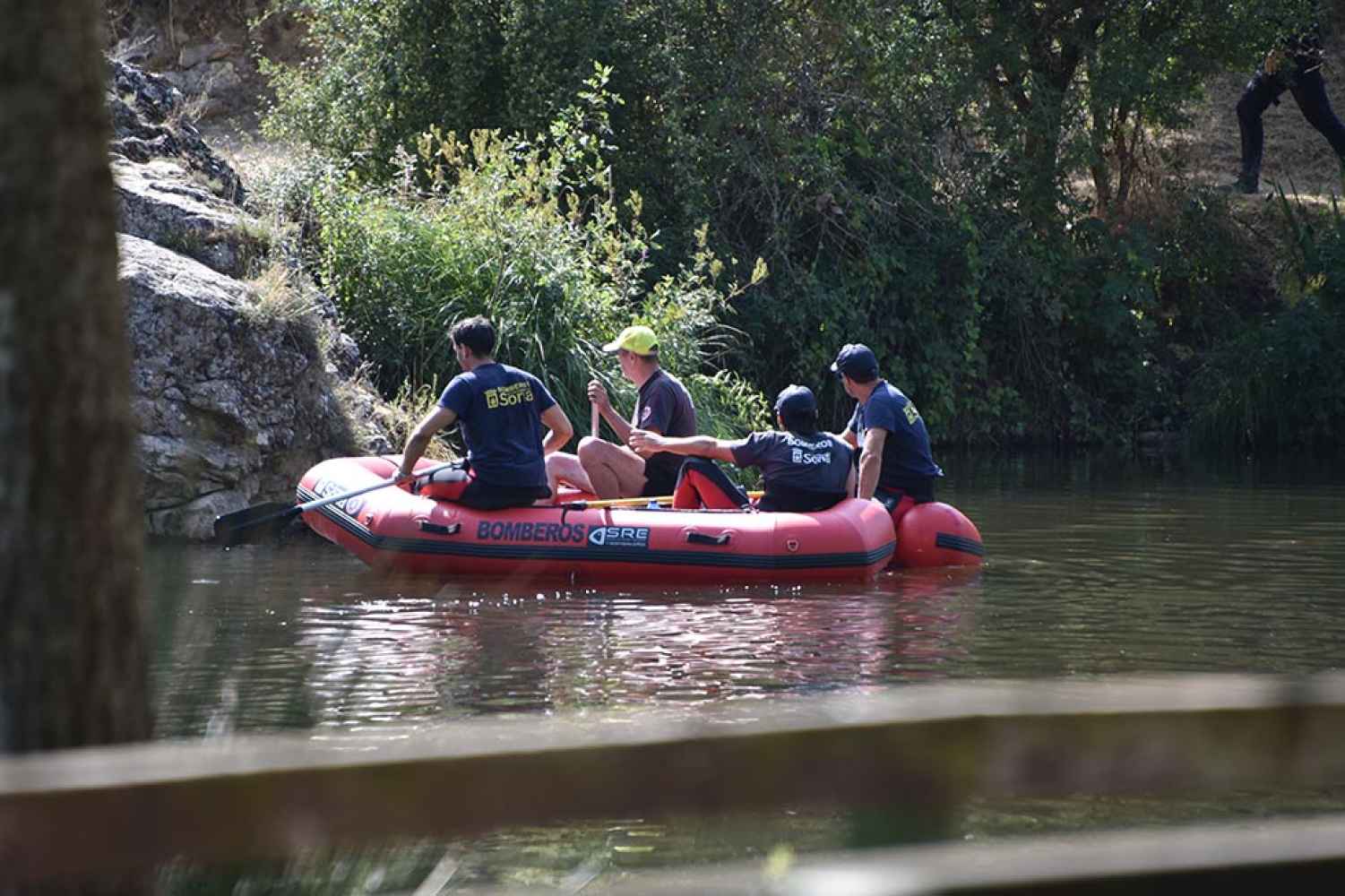 Operativo de búsqueda de desaparecido en río Duero - fotos