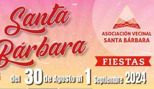 Programa de las fiestas en barrio de Santa Bárbara de Soria