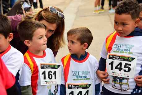 Los niños participan en XIII Carrera Verde-Pilar 2024