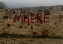 La asociación Soria Verde condena pintadas amenazantes en empresa que promueve granja porcina en Cidones